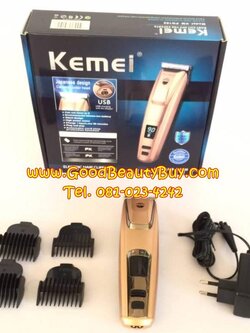 ปัตตาเลี่ยนไฟฟ้า ปัตตาเลียนไร้สาย ปัตตาเลียนตัดผม ชาร์จไฟบ้าน USB ได้ มีจอ LCD แสดงไฟคงเหลือ KEMEI รุ่นใหม่ล่าสุด KM-PG102