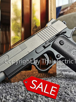 ปืนอัดลมเหล็ก K5 สีทูโทน ลำกล้องยาว 8 นิ้ว หนัก 500 กรัม ใช้ลูกกระสุนพลาสติก 6 มิล