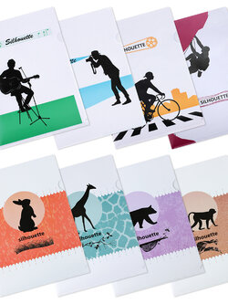 แฟ้มซอง A4 พิมพ์ลาย Silhouette