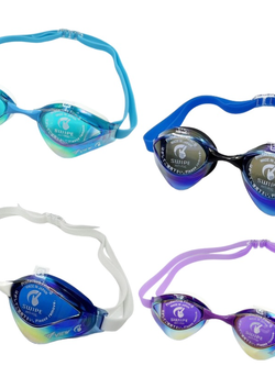 (ของแท้ 100%) แว่นตาว่ายน้ำ VIEW รุ่น V230ASAMC เลนส์ป้องกันรังสี UV สำหรับแข่งขัน