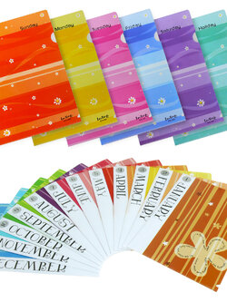 แฟ้มซอง A4 พิมพ์ลาย Week Month