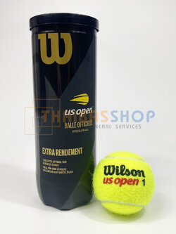 (ของแท้ 100%) ลูกเทนนิส Wilson Tennis Ball US Open XD ใช้ในการแข่งขัน บรรจุ 3 ลูก
