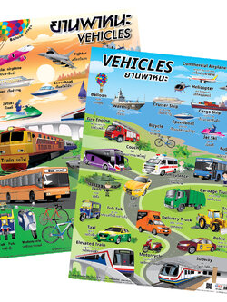 โปสเตอร์ความรู้ ชุดคำศัพท์ยานพาหนะ