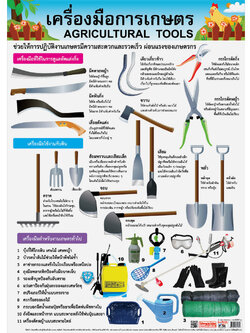 โปสเตอร์ความรู้ เครื่องมือการเกษตร No.134