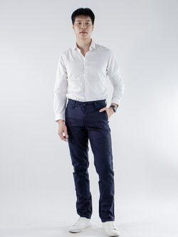 กางเกงยีนส์ขายาว สีกลม ผู้ชาย