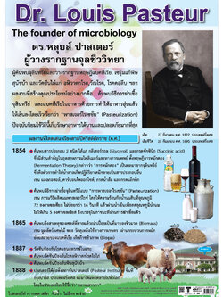 โปสเตอร์ความรู้ นักวิทยาศาสตร์ หลุยส์ปาสเตอร์ No.180