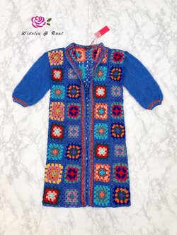 Korea Jacket แจ็คเก็ตตัวยาวสุดเก๋ สีน้ำเงิน