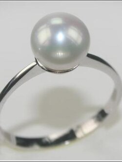 แหวนไข่มุกแท้