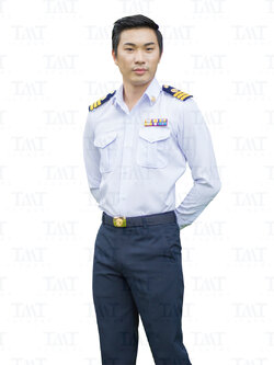 ชุดเครื่องแบบปฏิบัติการครูเอกชน-ชาย แขนยาว