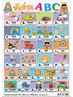 โปสเตอร์ความรู้ หัดอ่าน ABC No.060