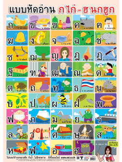 โปสเตอร์ความรู้ แบบหัดอ่าน ก.ไก่-ฮ.นกฮูก No.037