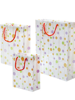 Shopping Bag with rope handle balloon tree pattern