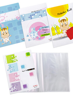 แฟ้มแคตตาล็อก A4 20 ช่อง ปกลาย Bull Series