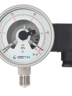 "OCTA" PRESSURE GAUGE WITH SWITCH