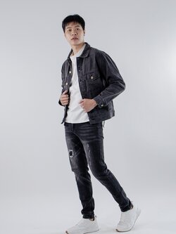เสื้อยีนส์แจ๊กเก็ต แขนยาวผู้ชาย