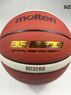 (ของแท้ 100%) ลูกบาสเกตบอล ลูกบาส Molten BG3200 ลูกบาสหนัง PU เบอร์7 indoor/outdoor ทนปูน