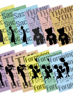 แฟ้มซอง A4 พิมพ์ลาย Love