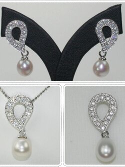 ชุดเซ็ตตัวเรือนไข่มุกแท้