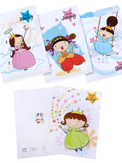 แฟ้มซอง A4 พิมพ์ลายนางฟ้า