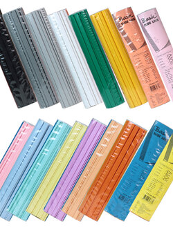 Slide Binder Bars 11.75 inch (29.7cm.) C-section Shape 12pieces