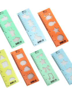 ไม้บรรทัดเทมเพลต 6.8x19ซม. ไอคอน