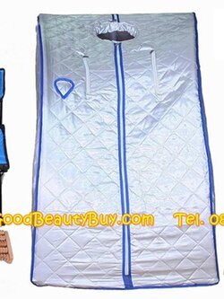 ตู้อบซาวน่า ตู้อบไอน้ำสมุนไพร แบบพกพา เนื้อผ้าวัสดุอย่างดี มาพร้อมหม้อต้มและอุปกรณ์ครบชุด (Portable Steam Sauna)