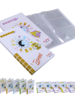 สมุดใส่การ์ด 60 ช่อง ชุด 12 ราศี Zodiac