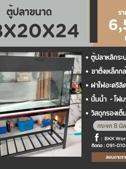 TP Service บริการรับติดตั้งตู้ปลา รับทำบ่ปลาคราฟ ตู้ปลาขนาด 48x20x24