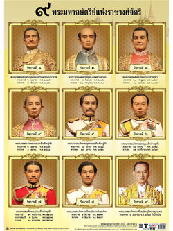 The kings of Thailand's Chakri dynasty Posters No.404