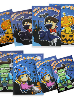 สมุดเขียน ปกพลาสติก ลายเฮลโลฮาโลวีน