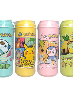Bottle Oishi Pokemon Green Tea กระบอกน้ำโออิชิ ขวดน้ำลายการ์ตูนโปเกมอน แก้วน้ำฝาเปิดปิด
