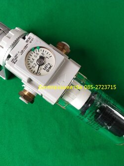 ดักน้ำ ปรับแรงดัน ยี่ห้อ SMC รุ่น AW20-02BCE-B ปรับแรงดันได้ 0.05-0.85MPa