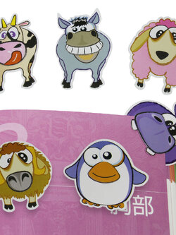 ที่คั่นหนังสือ Bookmark แบบเสียบมุม ลาย Animals