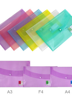 ซองกระดุม แนวนอน Envelope สีใส