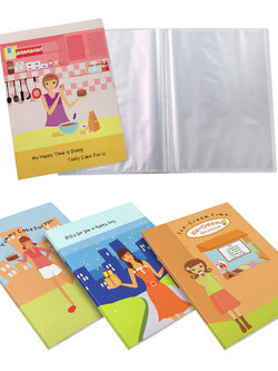 แฟ้มแคตตาล็อก A4 20 ช่อง ปกลาย Relax