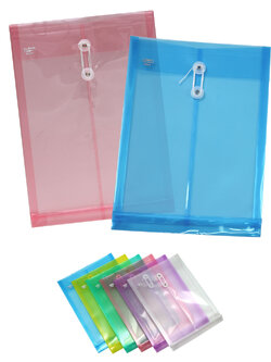 ซองพลาสติก ผูกเชือก สีใส