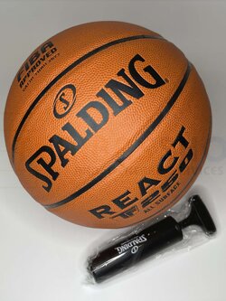 ลูกบาส Spalding TF-250 ของแท้ เบอร์7 แถมที่สูบ Autentic 100% all surface(indoor/outdoor) เหมาะกับทุกสภาพสนาม