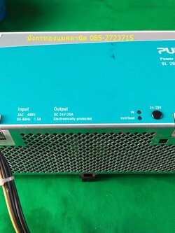 สวิตชิ่ง PULS input 400VAC output 24Vdc 20A สภาพใหม่มาก ใช้งานได้ดีปกติ ราคาตัวละ 1,500 บาทไม่รวมส่งค่ะ มี 1 ตัว