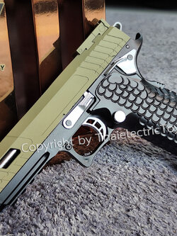 ปืนอัดลมพลาสติก Combat Master limited edition ชักยิงทีล่ะนัด ลำกล้องยาว 7.7 นิ้ว หนัก 303 กรัม แขวนสไลน์ได้ ใช้ลูกกระสุนพลาสติก 6 มิล