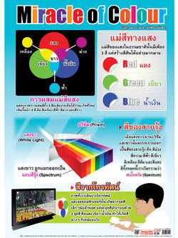 โปสเตอร์ความรู้ แม่สีทางแสง Miracle of Colour