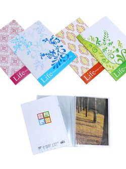 แฟ้มแคตตาล็อก A4 20ช่อง ปกลายแอนทีค