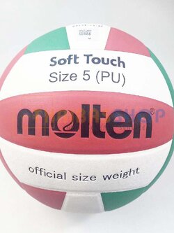 (ของแท้ 100%) วอลเลย์บอล Molten TV58SLC/V58SLC ลูกวอลเลย์บอล size 5 หนัง PU วอลเล่ย์
