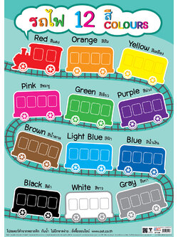 โปสเตอร์ความรู้ เรื่องสี 12สี No.528