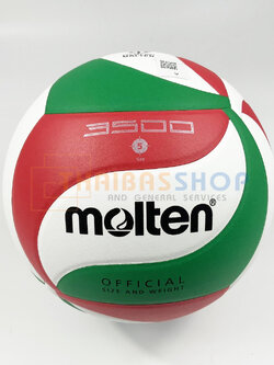 (ของแท้ 100%) ลูกวอลเลย์ Molten V5M3500 ลูกวอลเลย์บอล size 5 หนัง PU กันน้ำ วอลเลย์บอล เหมาะกับสนามกันแจ้ง