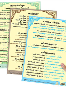 Buddhist Chanting in Thai Posters A4 Size