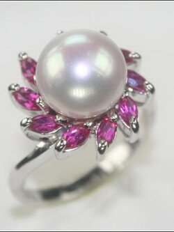 แหวนไข่มุกแท้