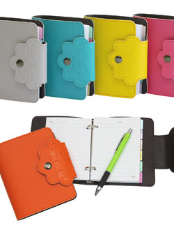 สมุดเขียนบันทึก 2ห่วง ปกหนังเทียม Handy Note DV-362