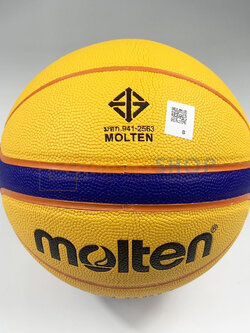 (ของแท้ 100%) ลูกบาส ลูกบาสเกตบอล Streetball Molten 3x3 ของแท้ มี มอก เล่น streetball น้ำหนัก สัมผัส มาตรฐาน Fiba World Cup 3x3