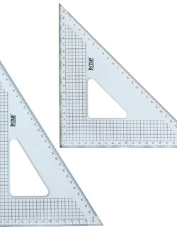 ไม้ฉากสามเหลี่ยมขอบฝังสแตนเลส