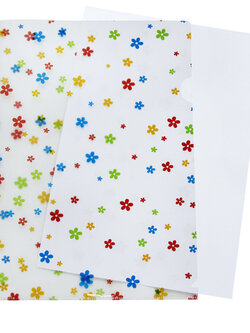 แฟ้มซอง A4 ลายดอกไม้ CA-634